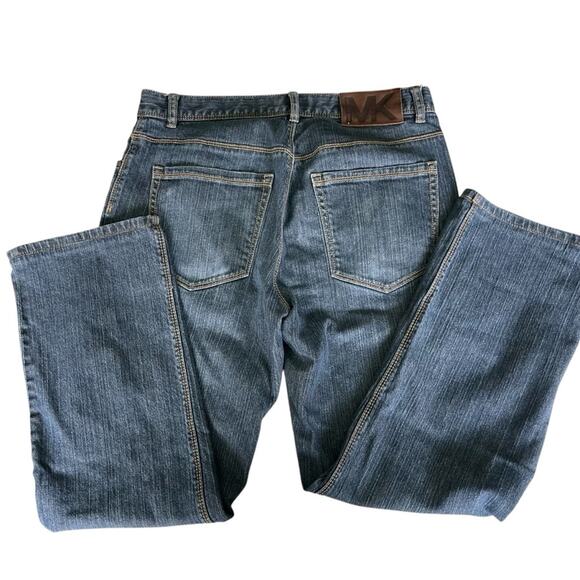 Michael Kors Men's Relaxed Straight Leg Jean Medium Rinse Blue Size 32/28 - Picture 3 of 7